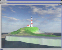Light house, with pre-rendered skybox. Clayworks will be able to generate such skyboxes itself in the future.